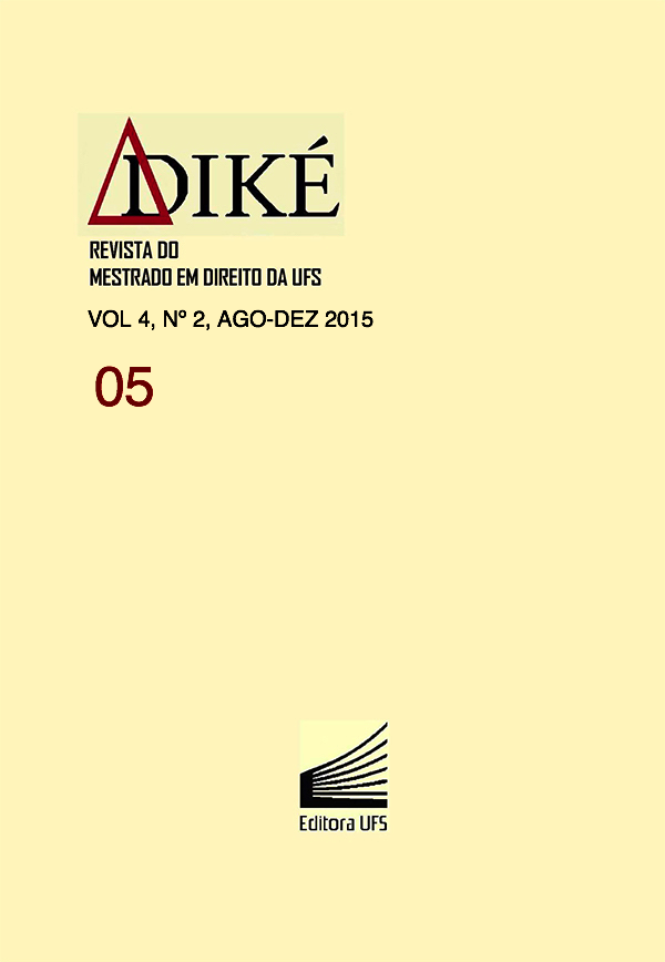 					Visualizar v. 4 n. 2 (2015): DIKÉ - REVISTA DO MESTRADO EM DIREITO DA UFS
				