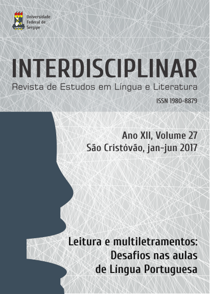 					Visualizar v. 27: Ano XII - jan-jun de 2017 | Dossiê Leitura e multiletramentos: Desafios nas aulas de Língua Portuguesa
				