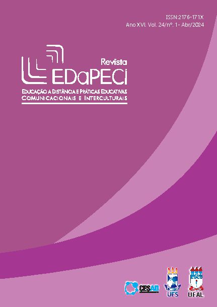 					Visualizar v. 24 n. 1 (2024): Revista EDaPECI - Educação a Distância e Práticas Educativas Comunicacionais e Interculturais
				